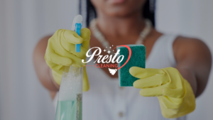 living room cleaned by presto cleaning professional