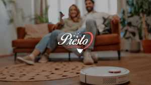 living room cleaned by presto cleaning professional