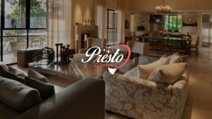living room cleaned by presto cleaning professional